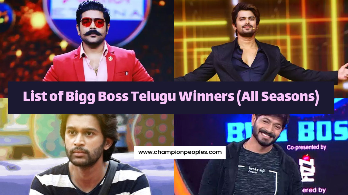 List Of Bigg Boss Telugu Winners All Seasons Championpeoples