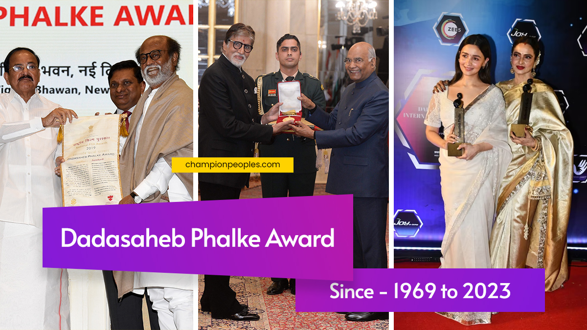 Dadasaheb Phalke Award List 1969-2023 - ChampionPeoples