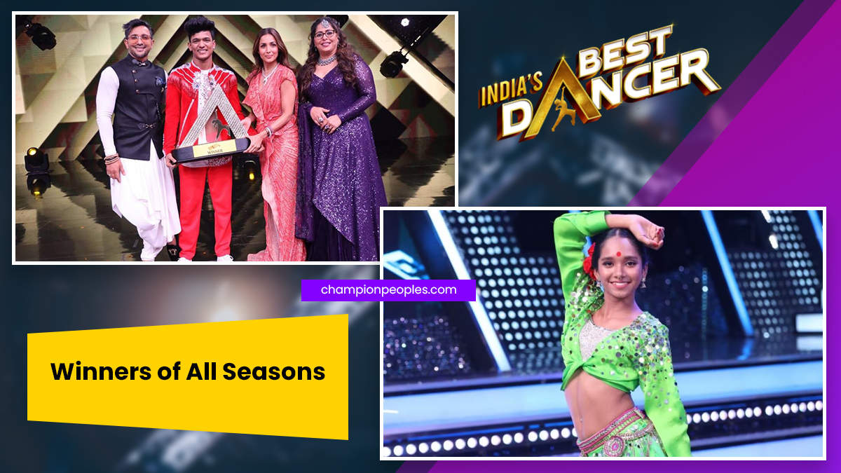 India’s Best Dancer Winners of All Seasons ChampionPeoples