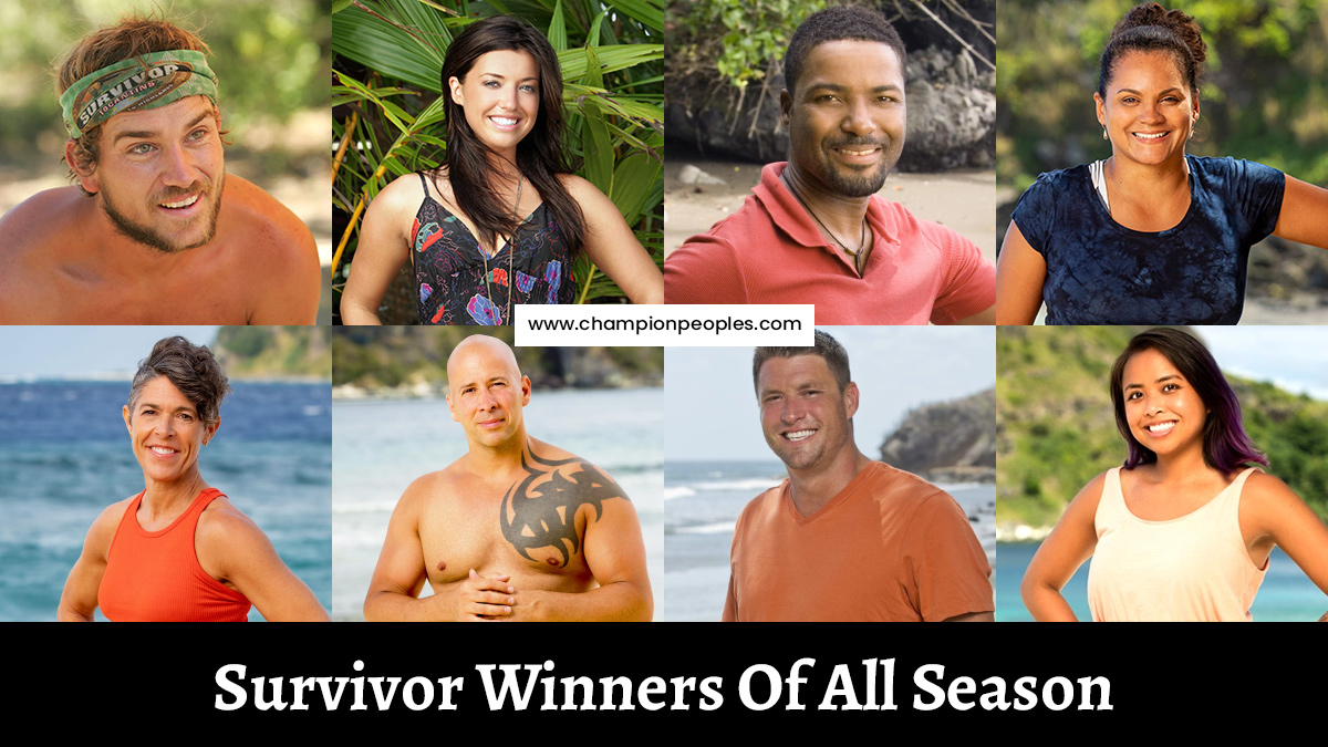 Survivor Winners Of All Season - ChampionPeoples